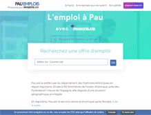 Tablet Screenshot of pau-emplois.com